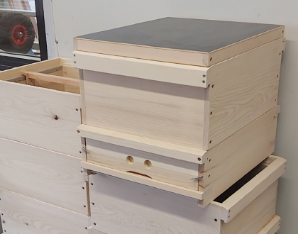 Berufsfachschüler bauen im Fachbereich Holztechnik Bienenkästen