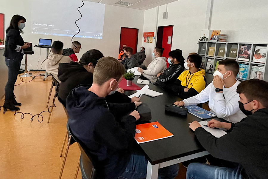 Albert Weil als erster Ausbildungsbotschafter in der Talent Company der FDS