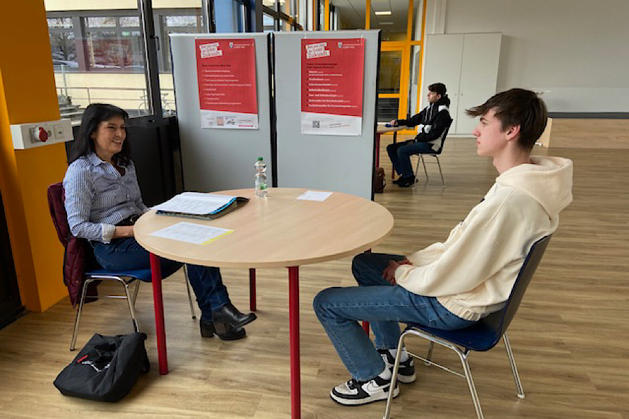 Bewerbertraining der Berufsfachschule