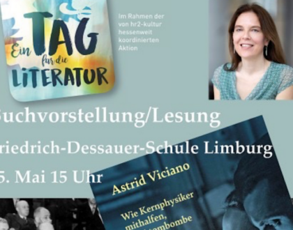 Lesung an der FDS: „Die Formel des Widerstandes“